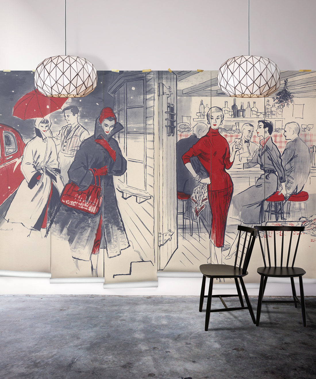 In Vogue Mural • Erstwhile • Swatch