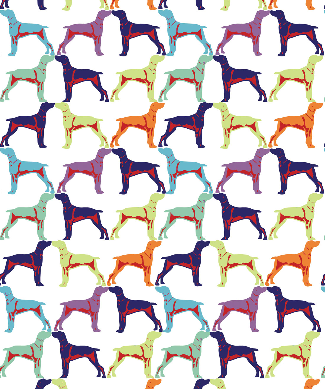 Off the Leash Wallpaper • Ella & Sofia • Swatch
