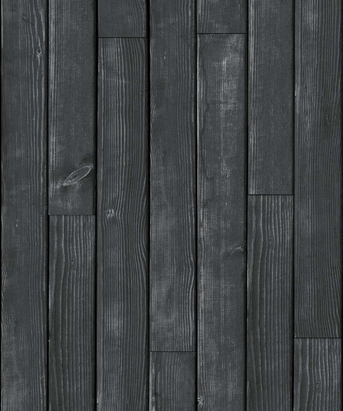 Black Wooden Boards Wallpaper • Kemra • Swatch