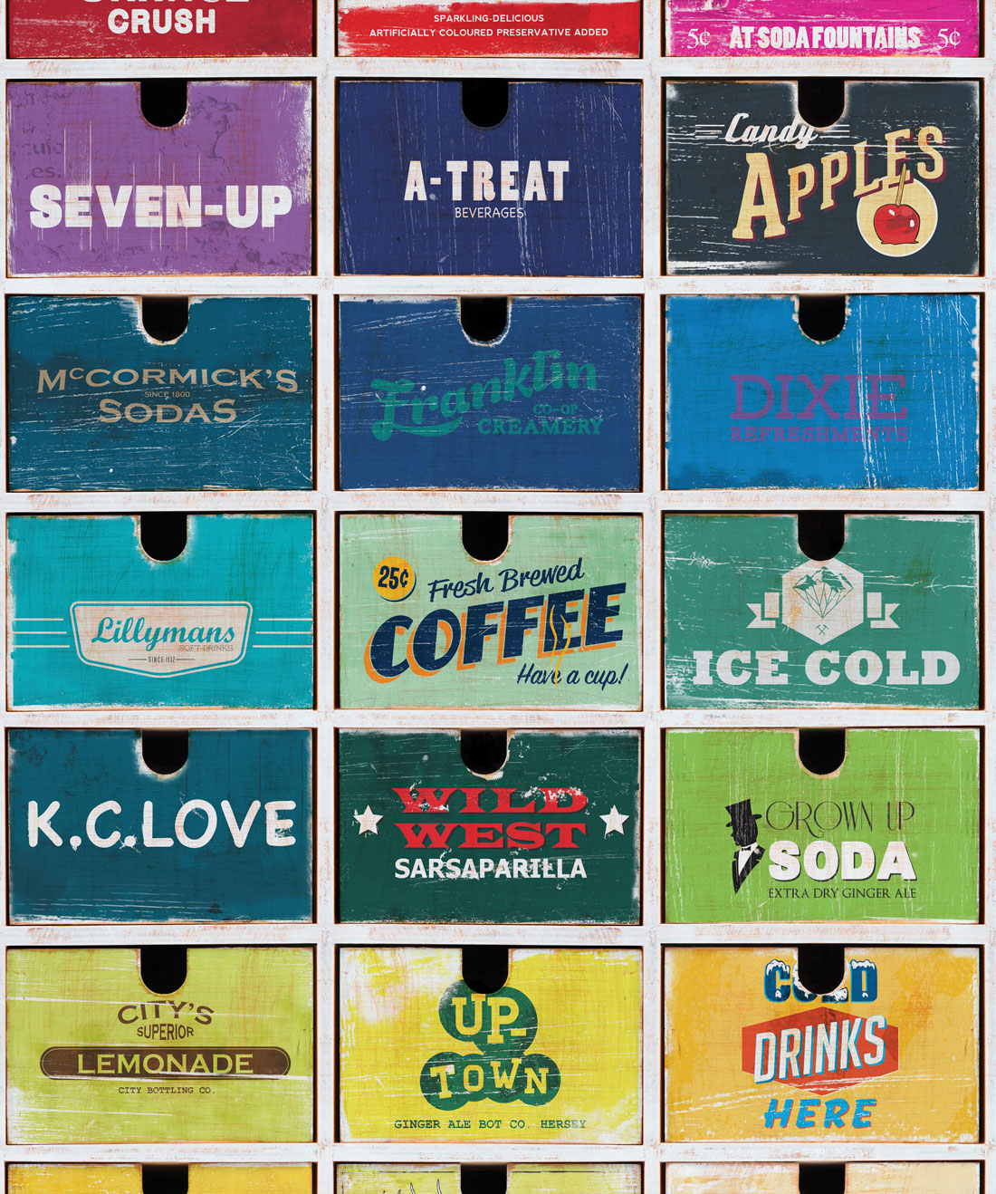 Gosport St Milk Bar Wallpaper • Kemra • Swatch