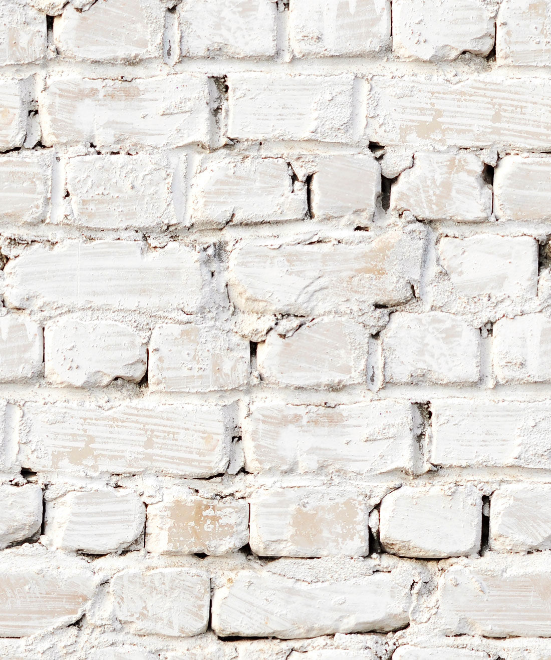 Whitewash Bricks Wallpaper • Kemra • Swatch