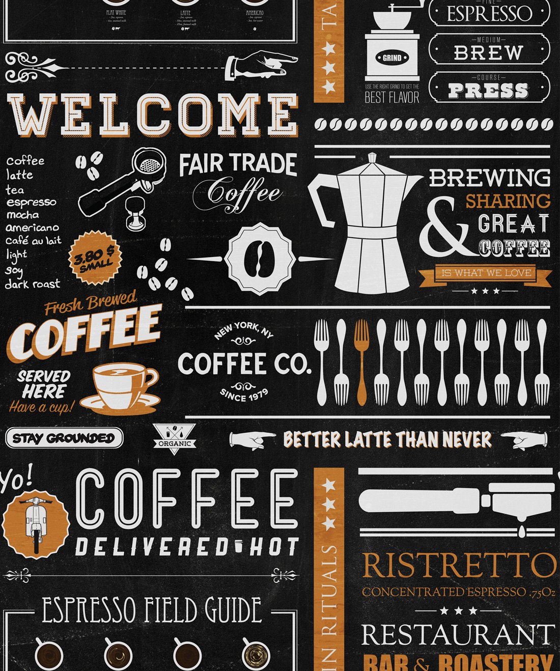 Yo Coffee Wallpaper • Kemra • Swatch
