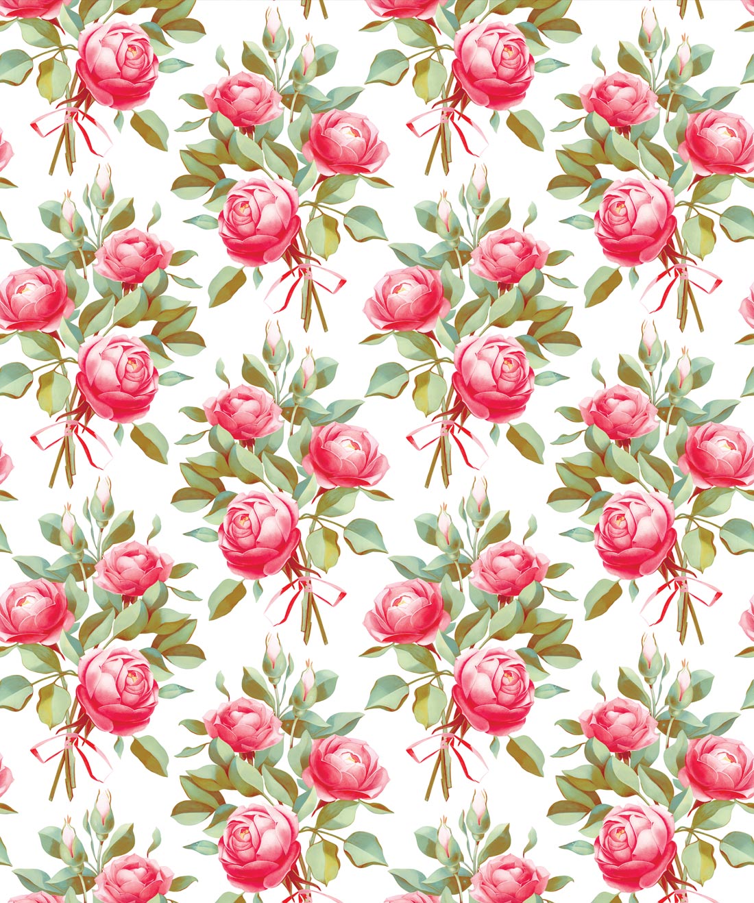 Governors Rose Wallpaper • Wallpaper Republic • Fernberg Cream • Swatch