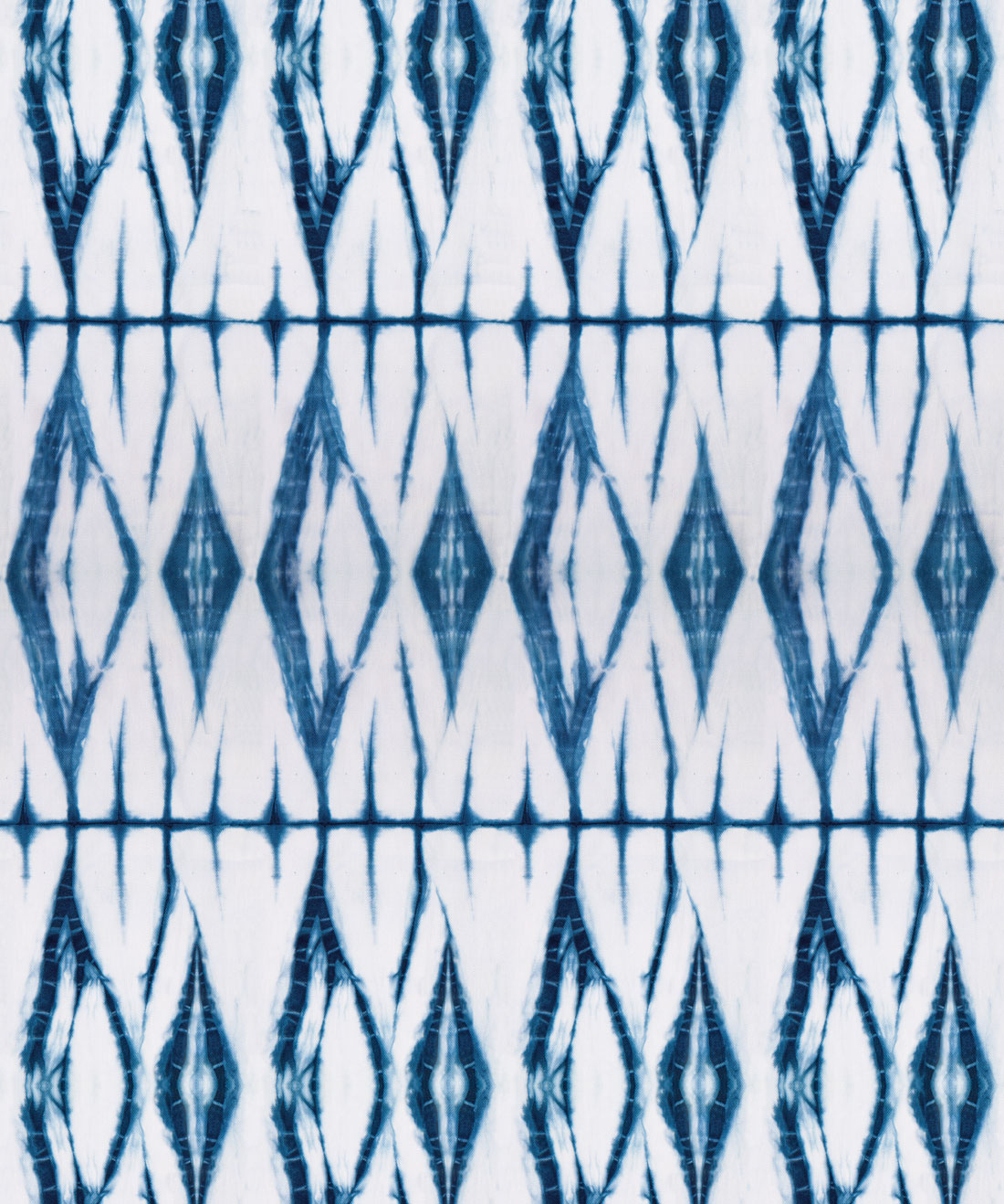 Diamonds Wallpaper • Shibori • Indigo • Swatch