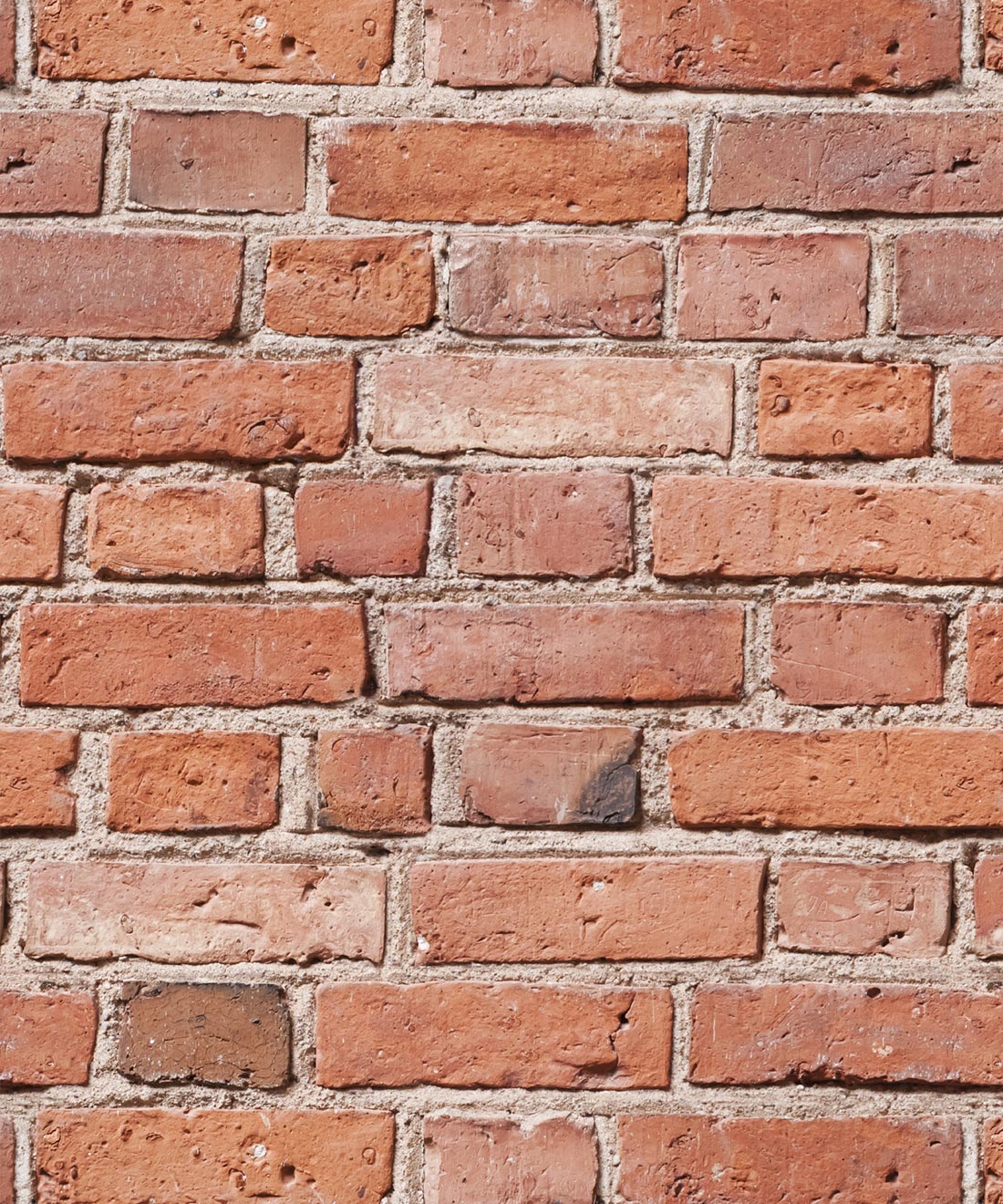 Classic Red Bricks Mural • Kemra • Swatch