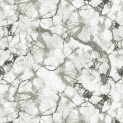 Silver Poppy Wallpaper • Shibori