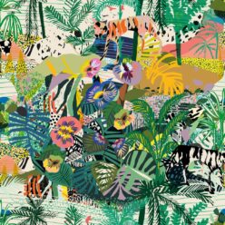 Utopia wallpaper • Colourful Tropical Wallpaper • Swatch