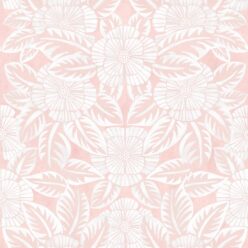 Calcutta Wallpaper • Flower and Leaf Motif Design • Ethnic Wallpaper • Aqua Wallpaper • Swatch