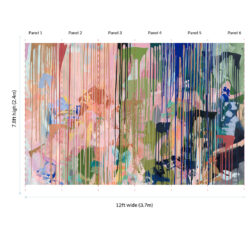 Path Less Travelled Wallpaper Mural • Colourful Painterly Wallpaper • Tiff Manuell • Abstract Expressionist Wallpaper • Insitu