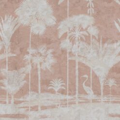 Shadow Palms Wallpaper Mural •Bethany Linz • Palm Tree Mural • Navy • Swatch