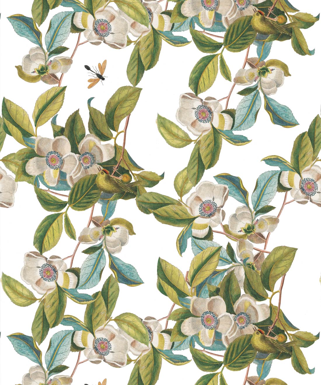 Midsummer Garden Wallpaper • Wallpaper Republic • Swatch