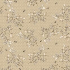 Bee Blossom Wallpaper • Hackney & Co. • Dusty • Swatch