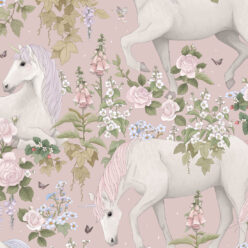 Field Of Dreams Wallpaper • Children's Wallpaper • Ballet Rose • Swatch