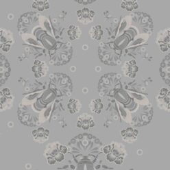 Bees Lace Wallpaper • Midnight • Swatch