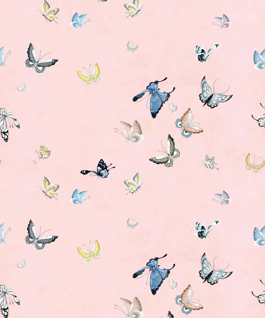 Butterflies Wallpaper • Bethany Linz • Pink • Swatch