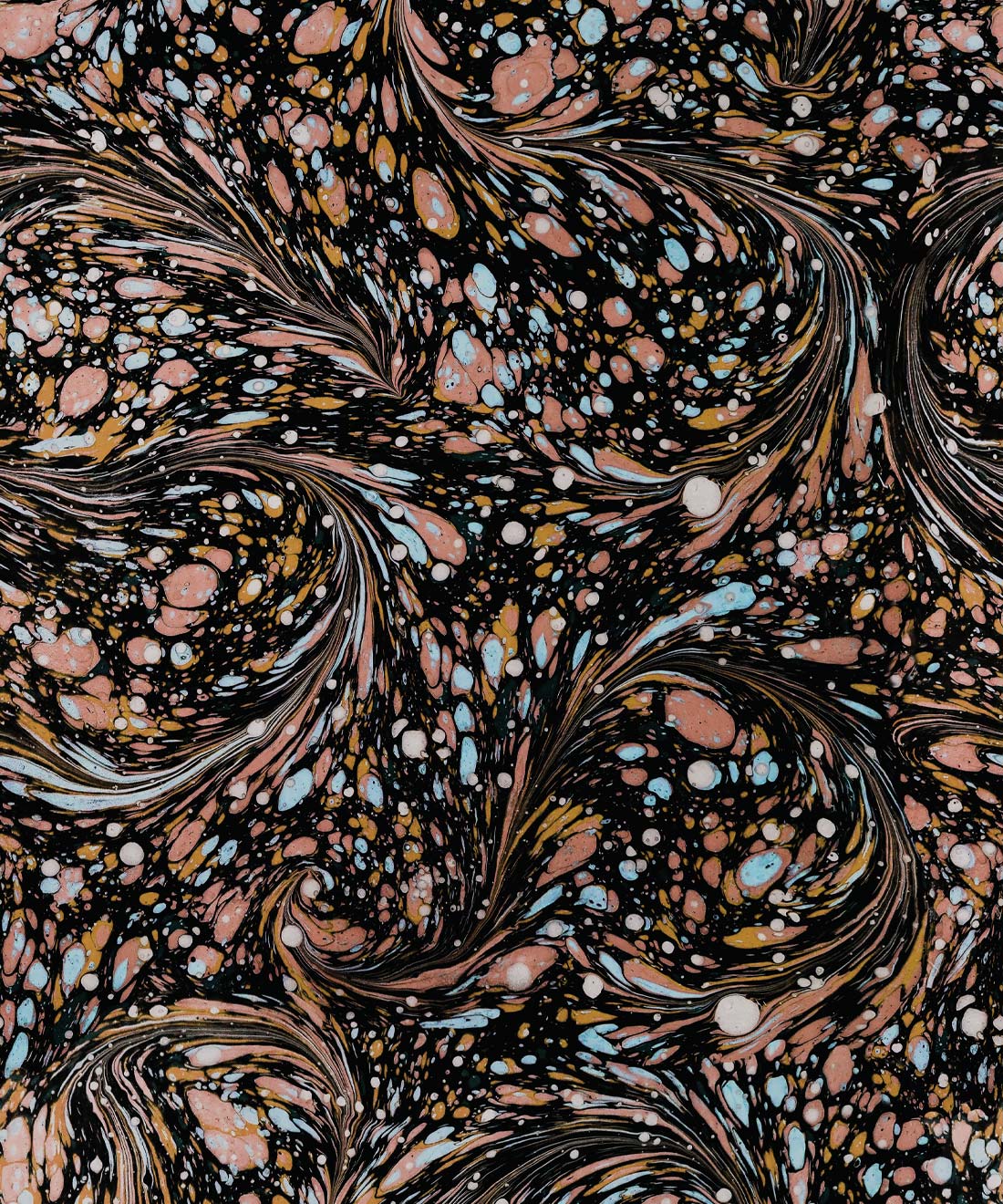 Marble Swirls Wallpaper • Bethany Linz • Orange • Swatch