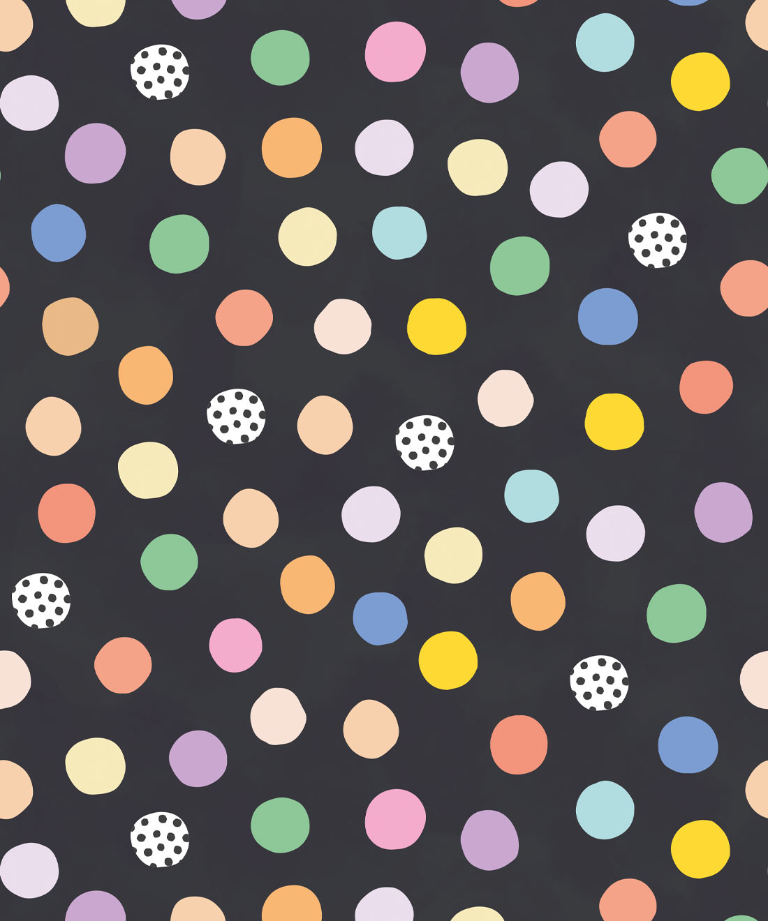 Happy Confetti Wallpaper • Brook Gossen • Black • Swatch