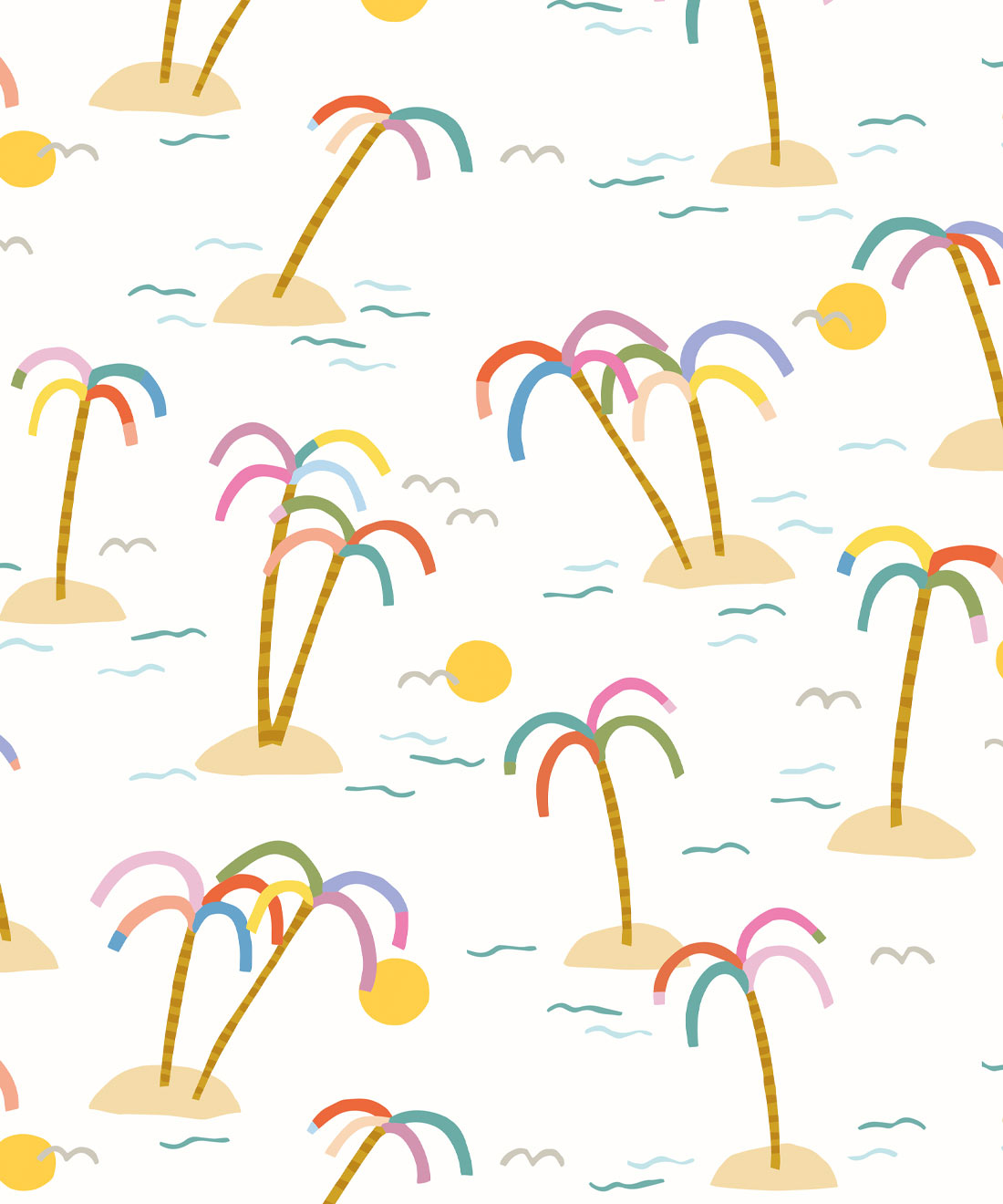 Happy Like A Holiday Wallpaper • Brook Gossen • Ivory • Swatch