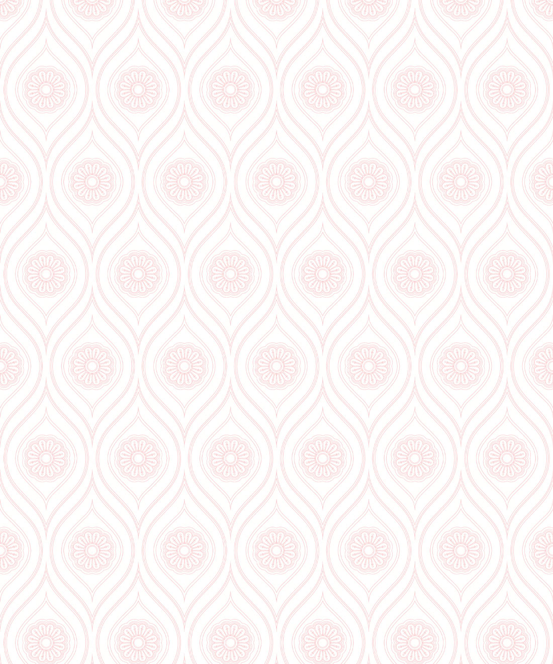 Retro Pop Wallpaper • Eloise Short • Pink Reverse • Swatch