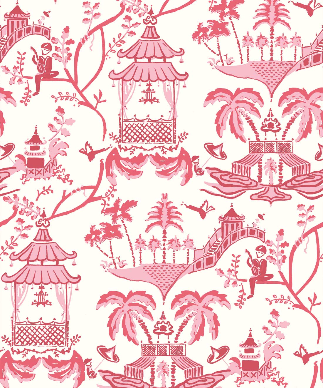 Mulberry Wallpaper • Diane Bergeron • Peony • Swatch