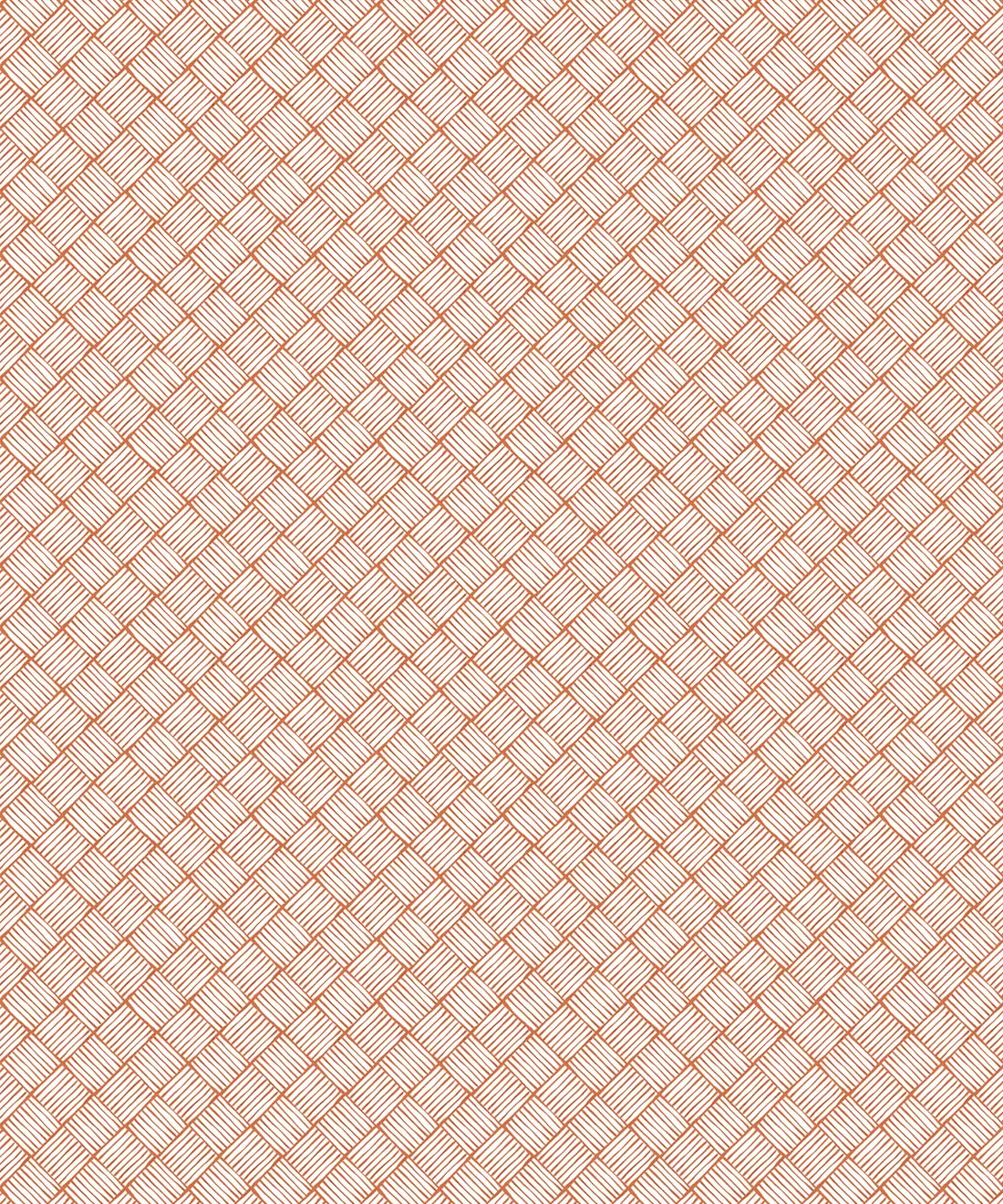 Thompson Petite Wallpaper • Diane Bergeron • Terracotta • Swatch
