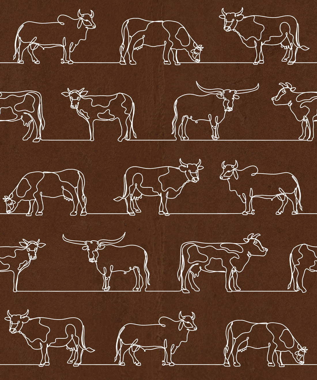 The Herd Wallpaper • Wallpaper Republic • leather • Swatch