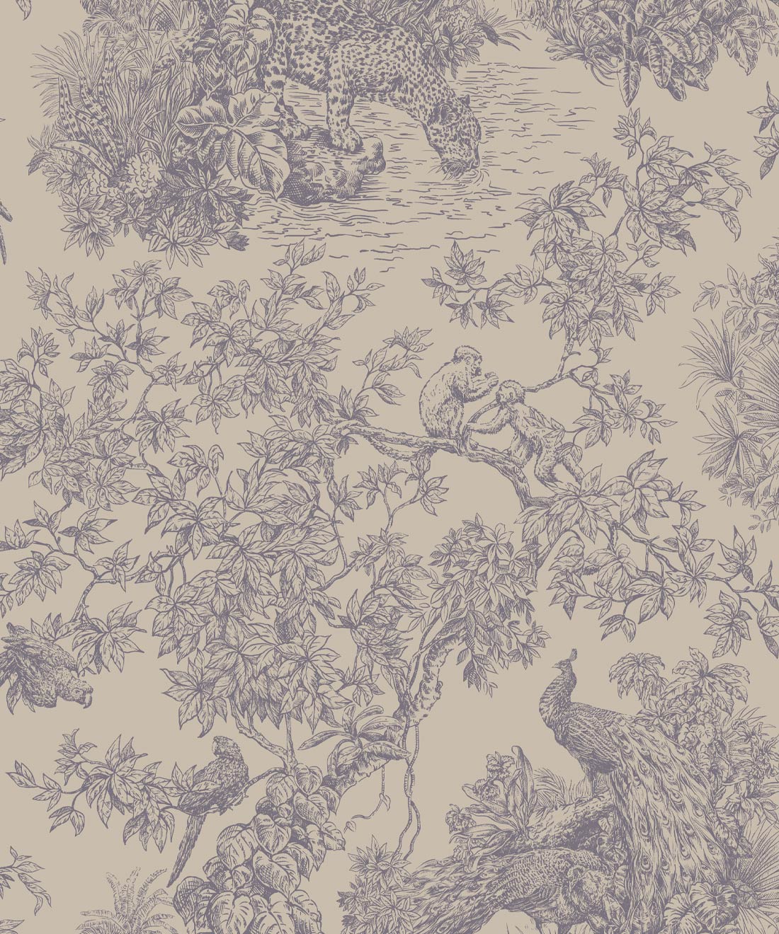 Sinharaja Wallpaper • Iryna Ruggeri • Tan • Swatch