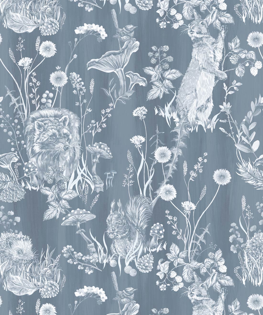 Woodland Friends Wallpaper • Wallpaper Republic • Arctic • Swatch