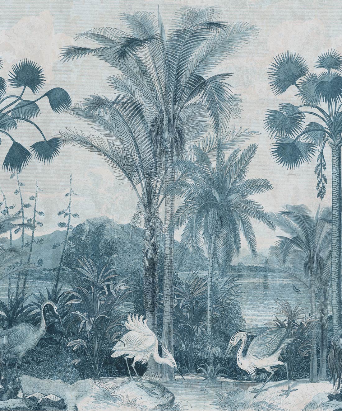 South Asian Subcontinent Mural • Bethany Linz • Indigo • Swatch