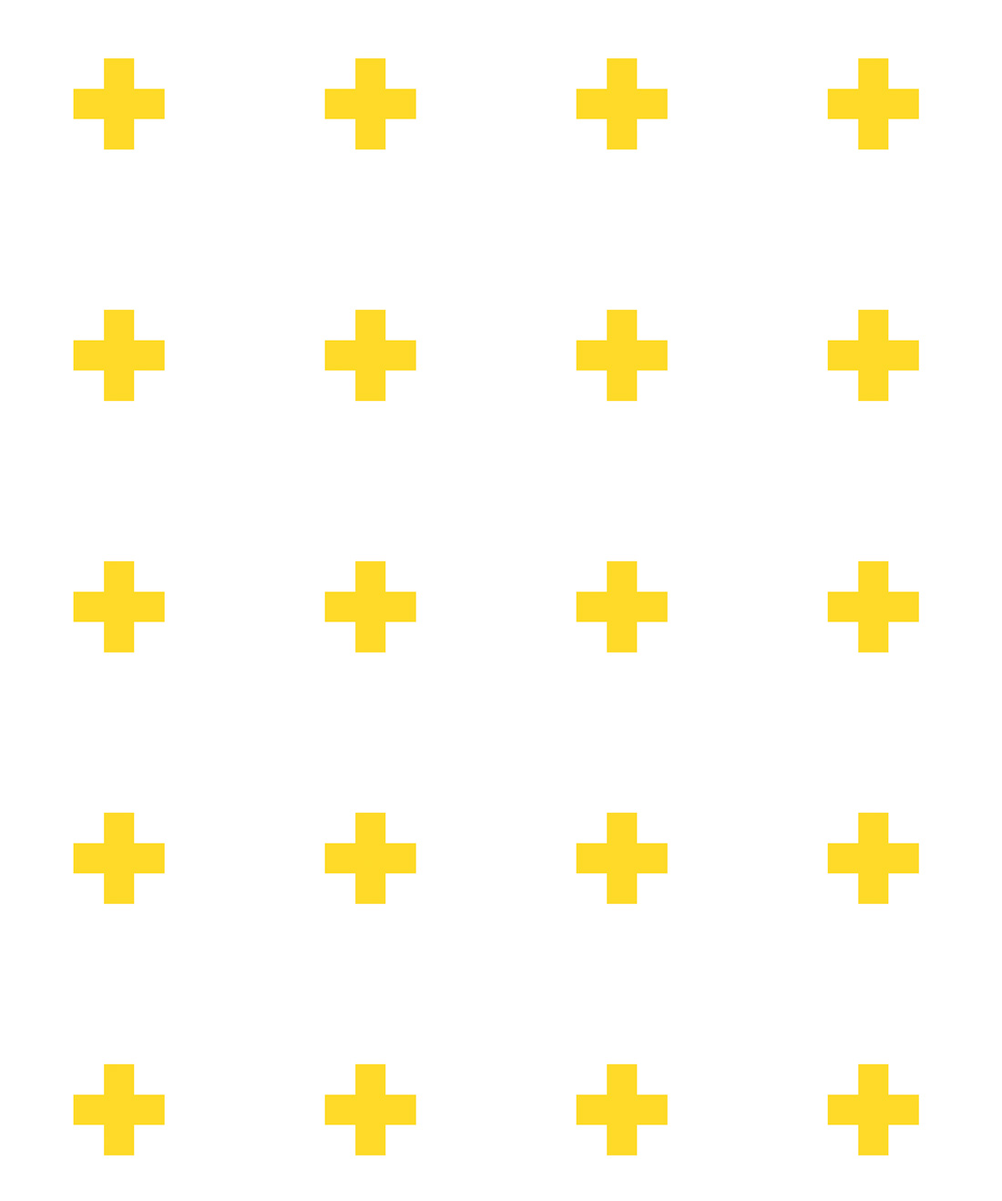 Plus Sign Wallpaper • Ingrid & Mika • Yellow • Swatch