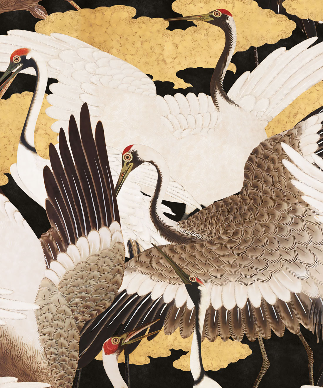 Cranes Wallpaper • Kingdom Home • Yuri • Swatch