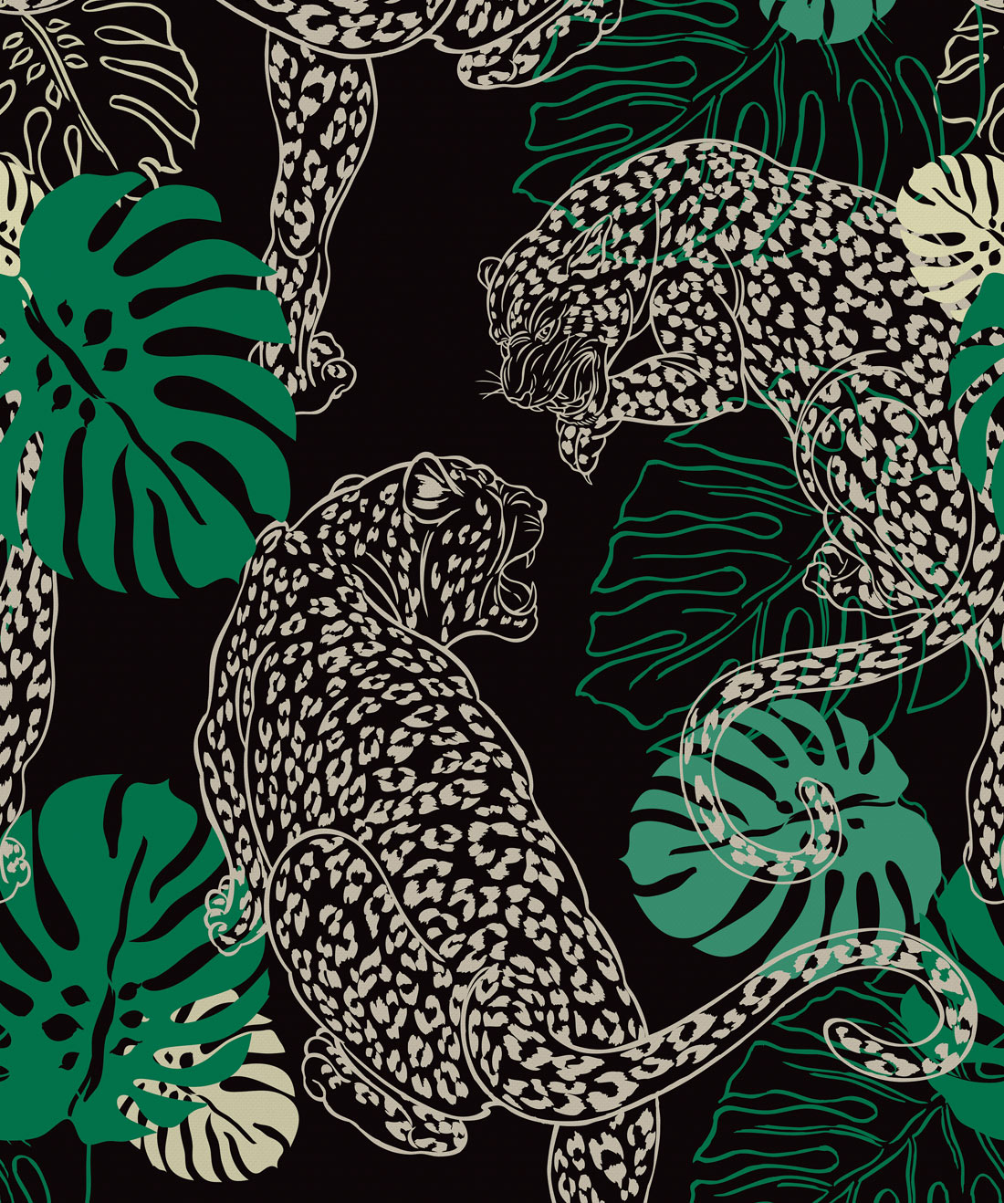 Leopard Wallpaper • Kingdom Home • Amazon • Swatch