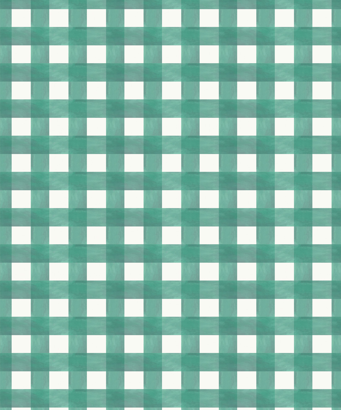 Check Wallpaper • Bethany Linz • Turquoise • Swatch