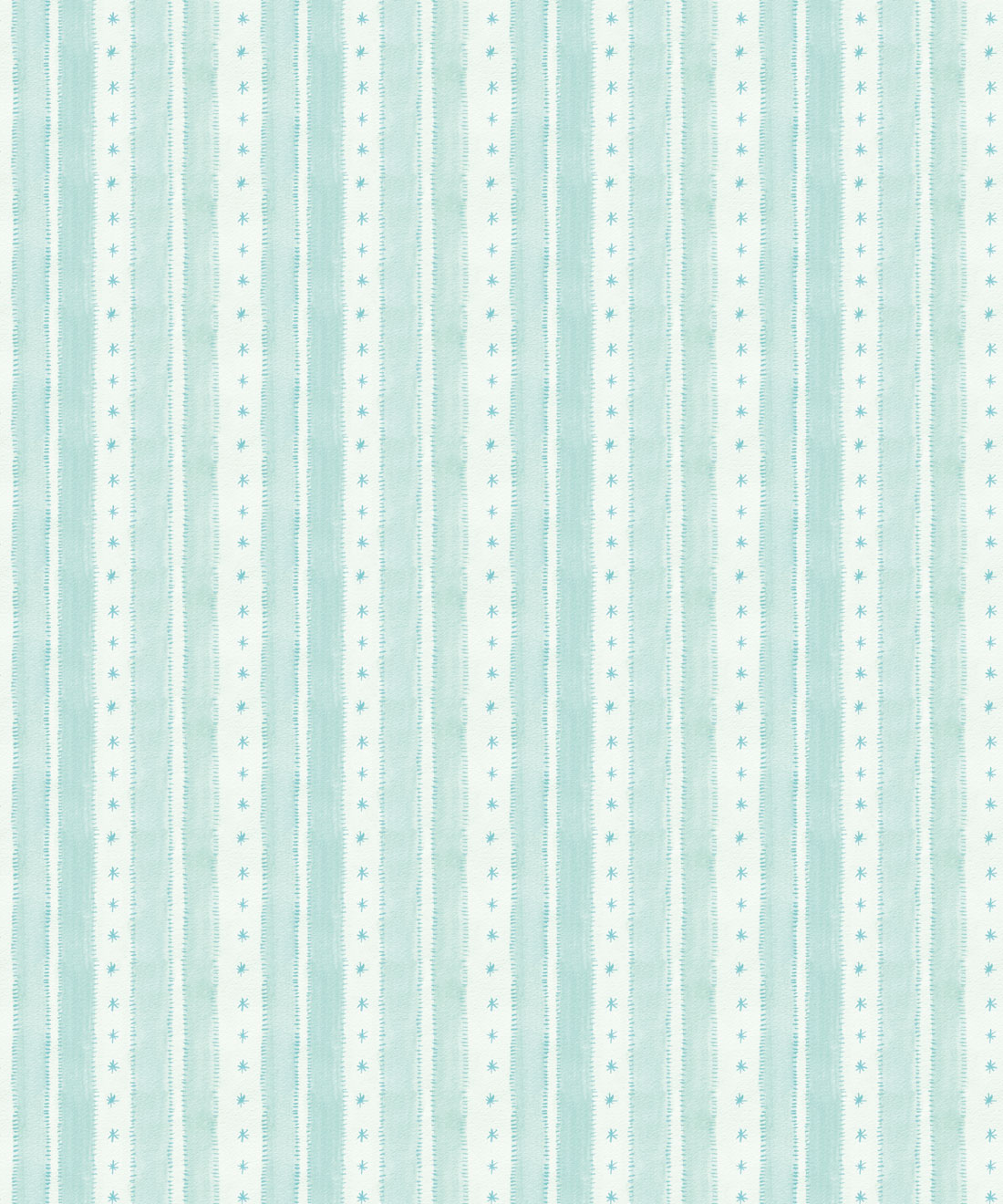 Star Stripe Wallpaper • Bethany Linz • Turquoise • Swatch