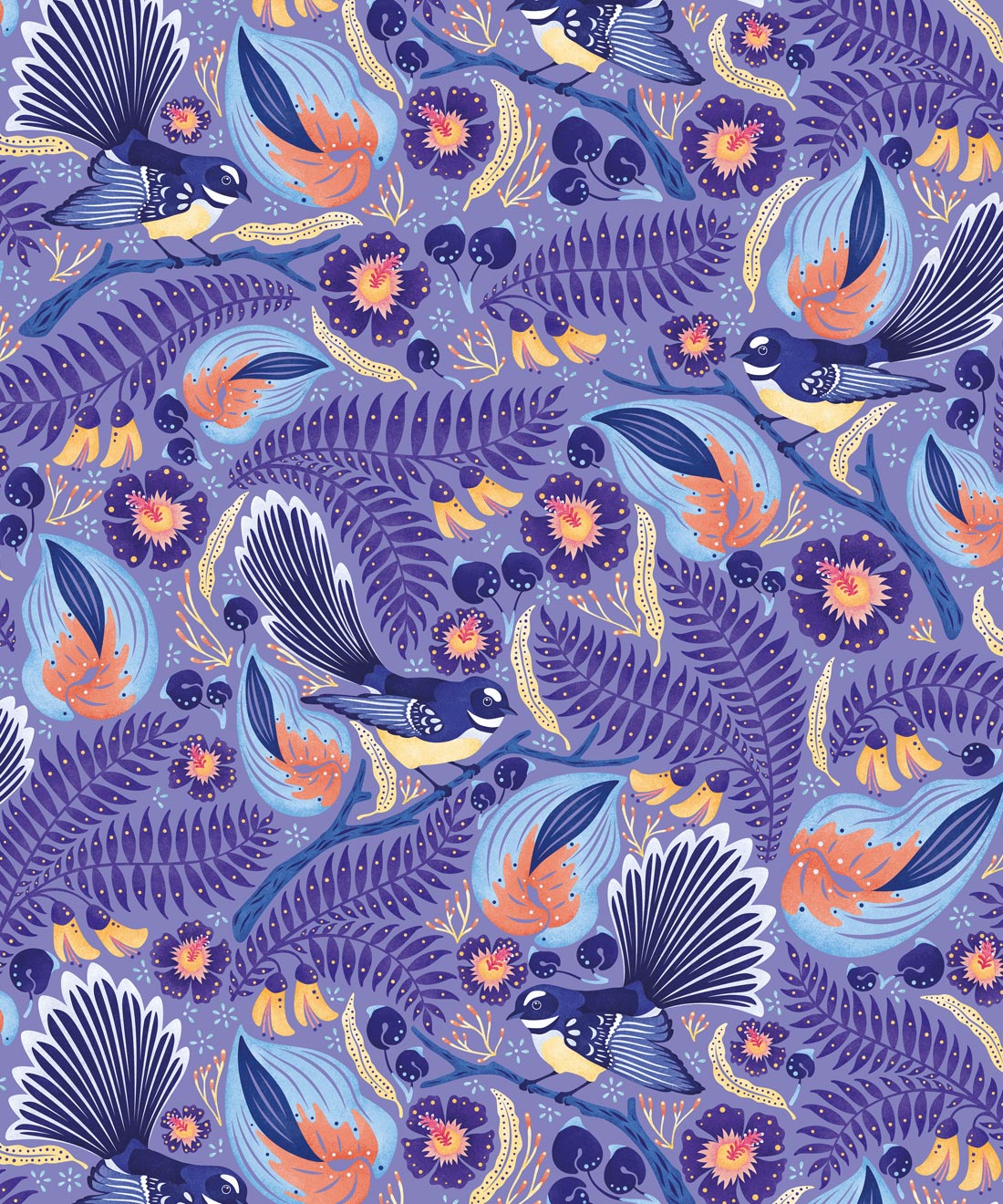Fantails Wallpaper • Wallpaper Republic • Original • Swatch