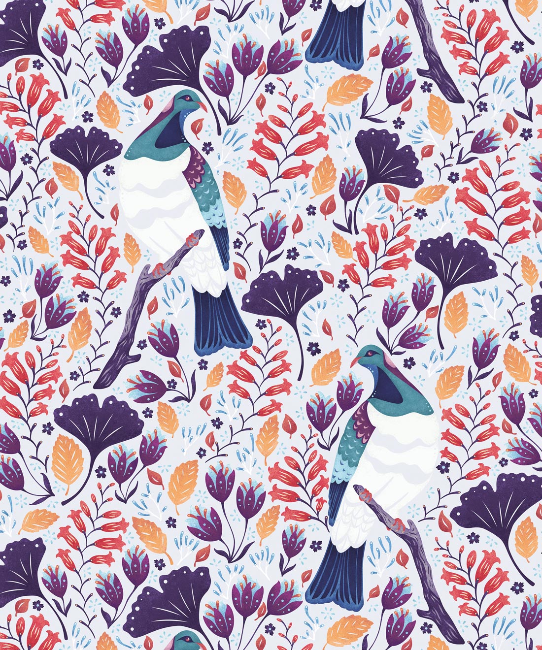 Holy Kereru Wallpaper • Wallpaper Republic • Original • Swatch