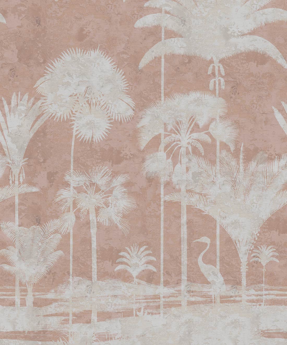 Shadow Palms Mural • Bethany Linz • Pink • Swatch