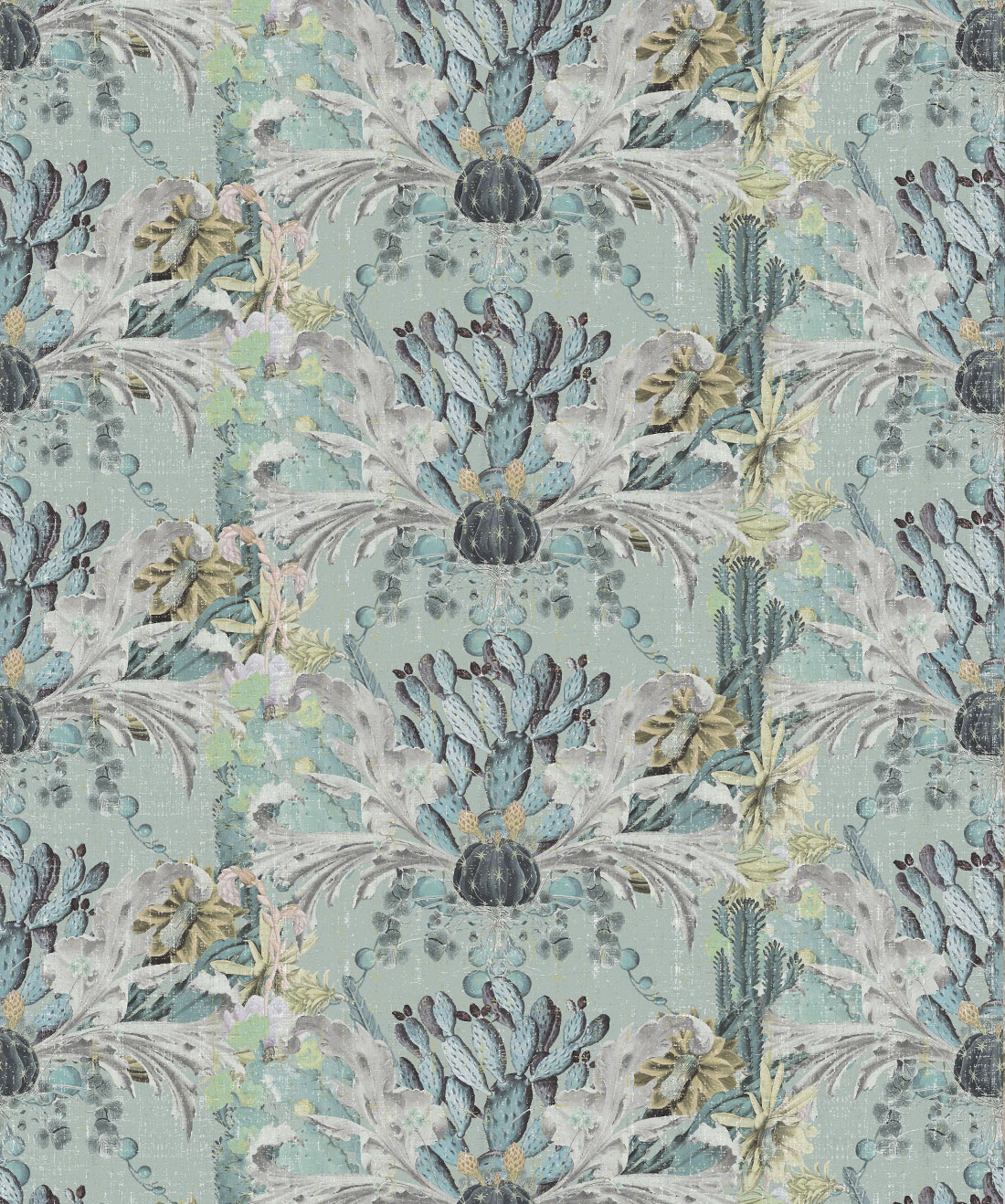 Cactus Wallpaper (Simcox) • Simcox Designs • Gris • Swatch