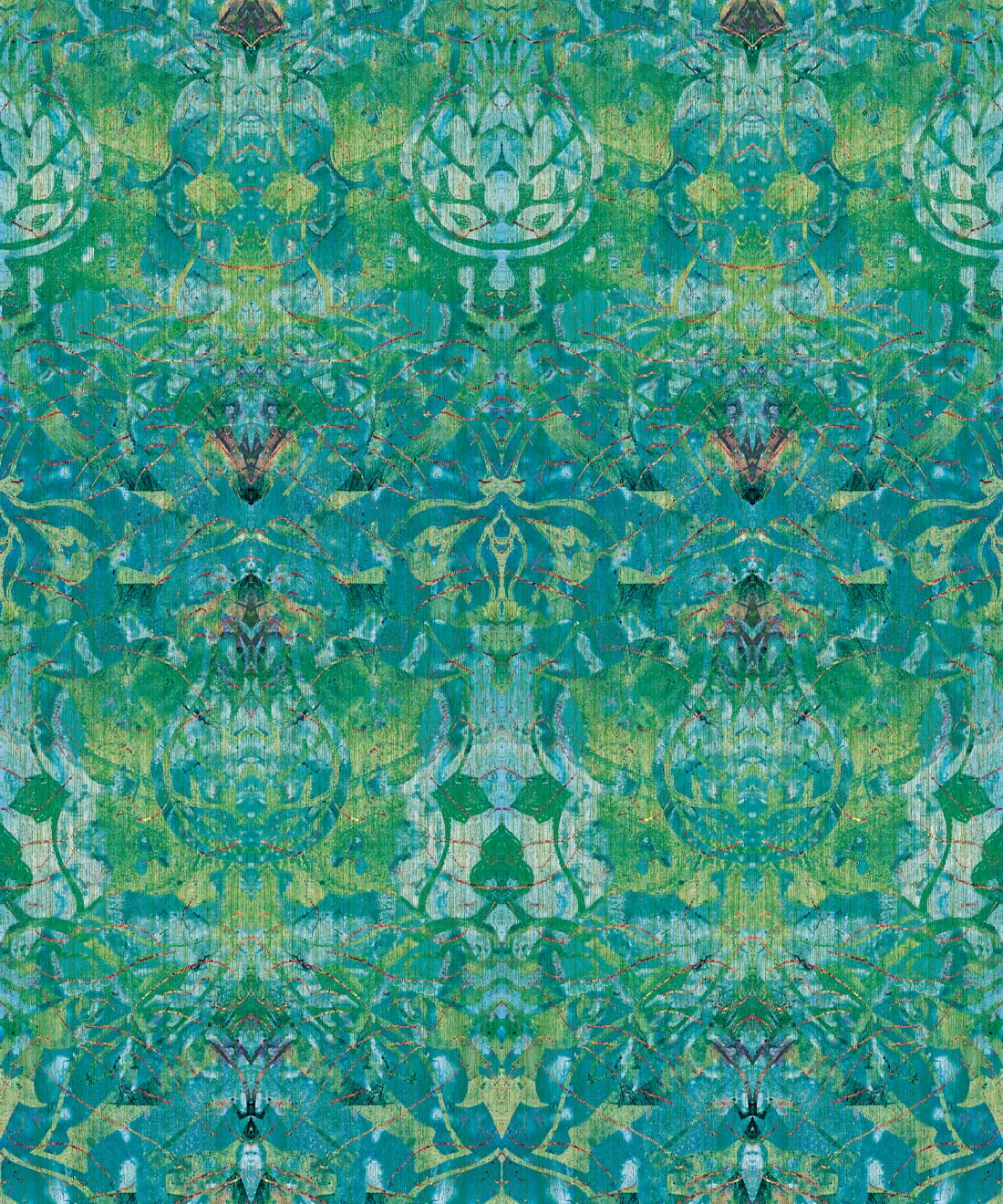Damask Tulip Wallpaper • Simcox Designs • Topaz • Swatch