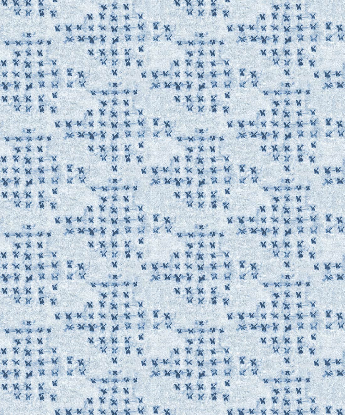 Barre Reverse Wallpaper • Shibori • Indigo • Swatch