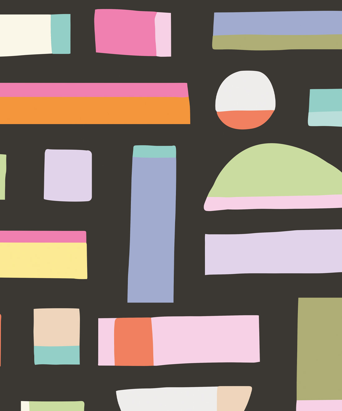 Shape Play Mural • Brook Gossen • Black • Swatch