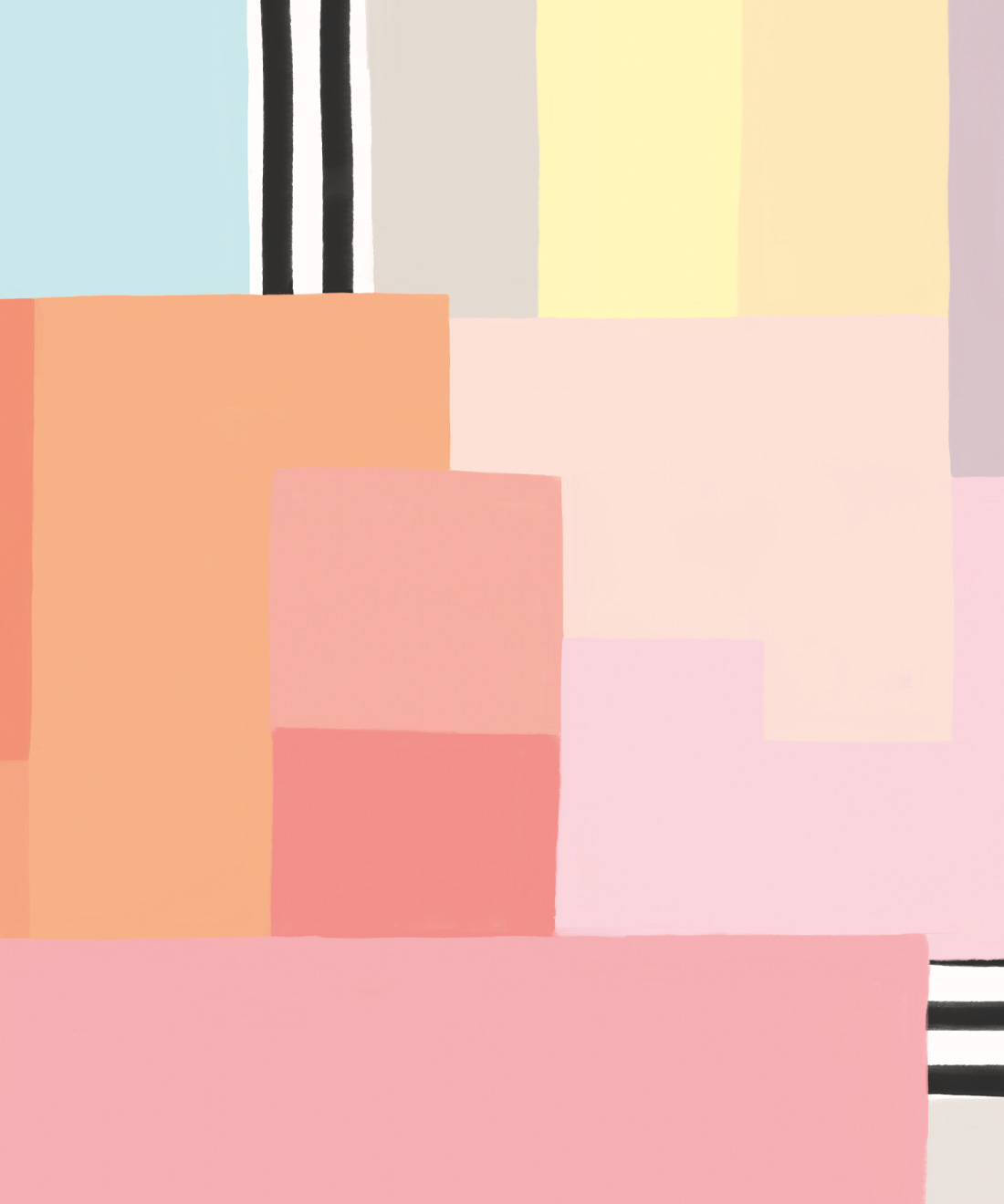 Stepping Up Mural • Brook Gossen • Pastel Line • Swatch