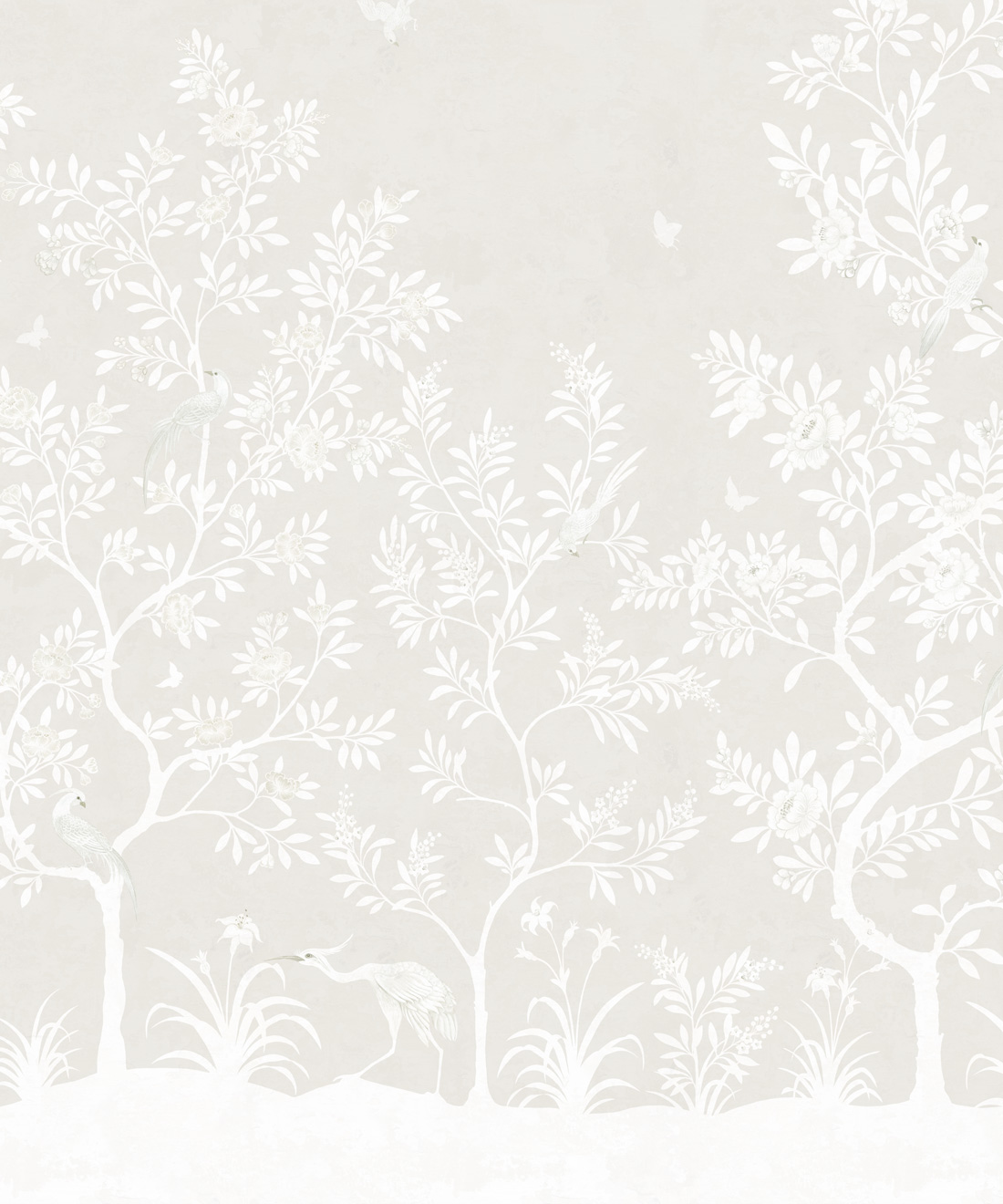 Grandiflora Mural (Panel Set) • Magnolia • Sable • Swatch