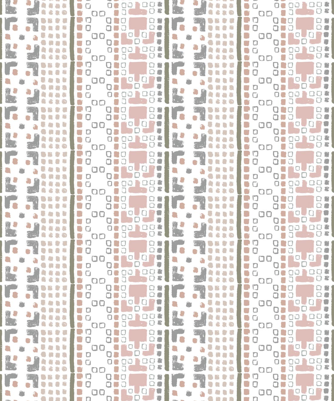 Mosaic Wallpaper • Allira Tee • Earth • Swatch