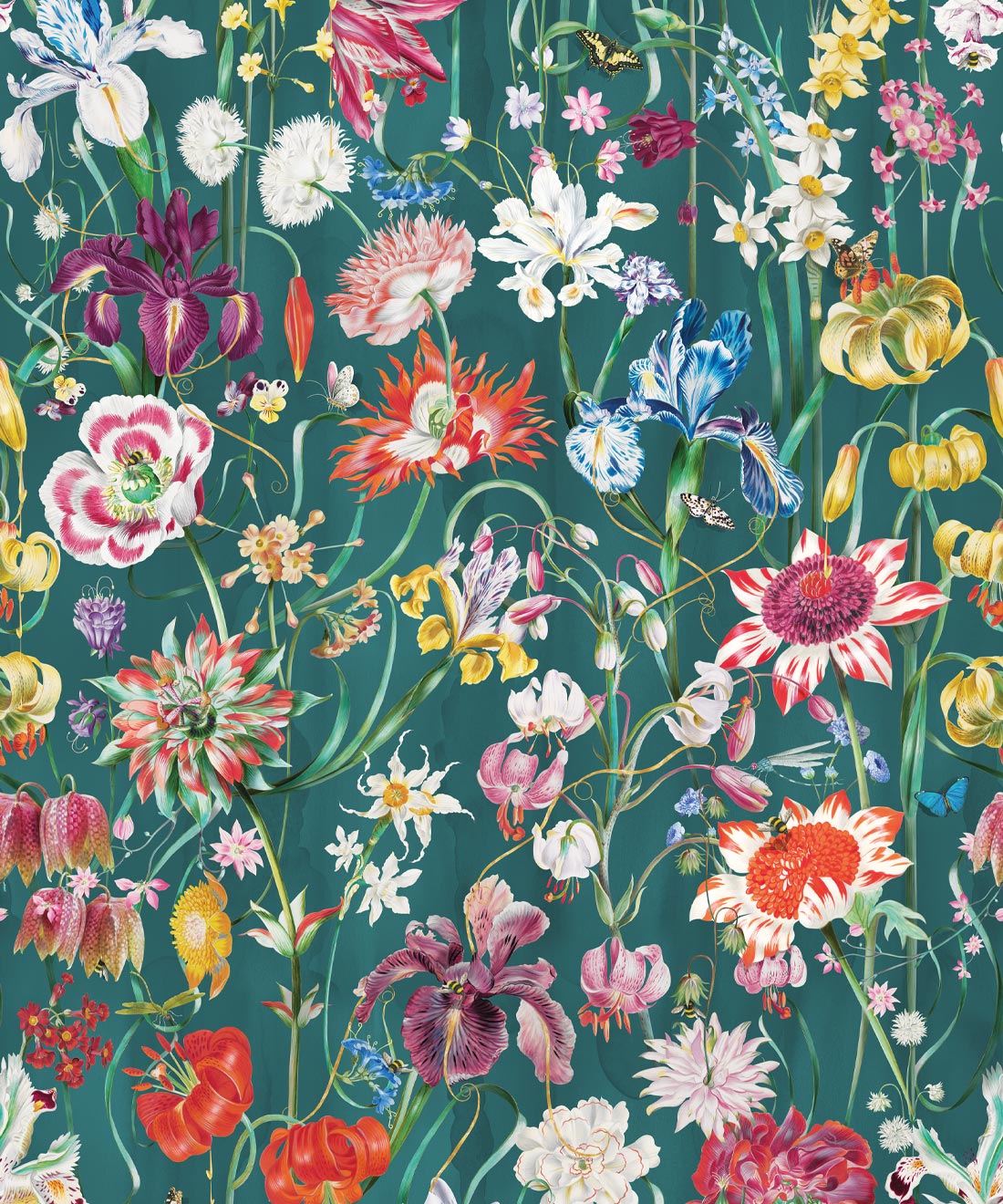 J'Adore Wallpaper • Kingdom Home • Teal • Swatch