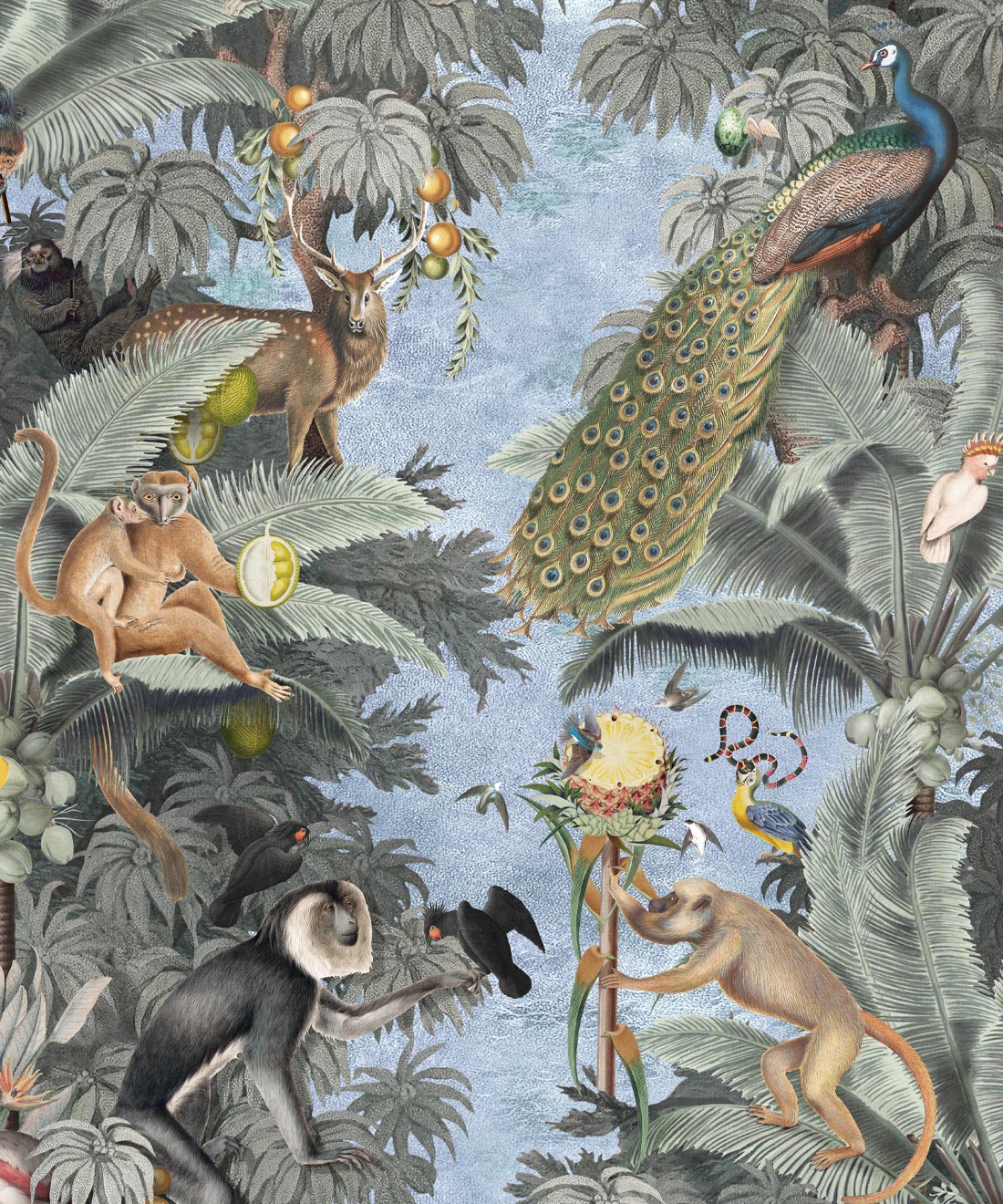 Arcadia Wallpaper • Kingdom Home • Sky Blue • Swatch