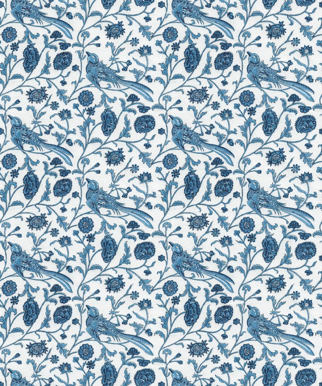 Vintage Bluebirds Wallpaper • Cassandra Harper • Swatch