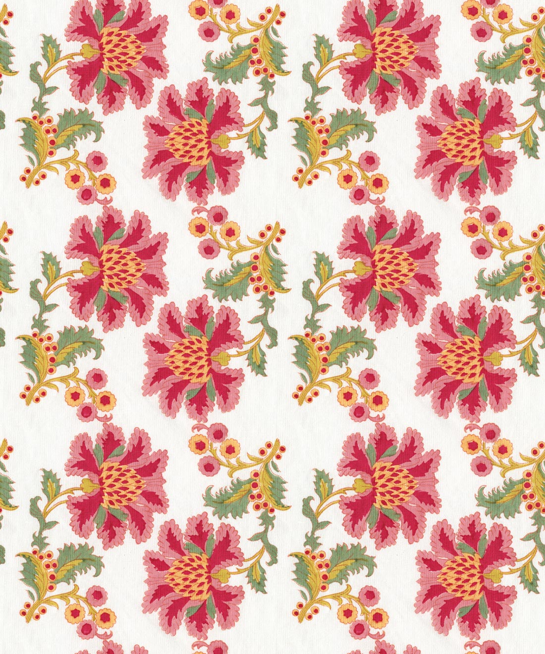 French Floral Wallpaper • Cassandra Harper • Multi Ivory • Swatch