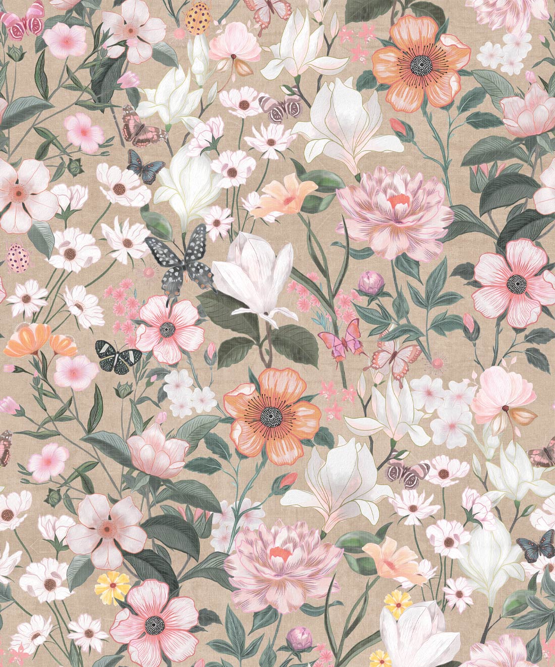 Barney Joy Wallpaper • La Semilla Casa • Beach Avene • Swatch