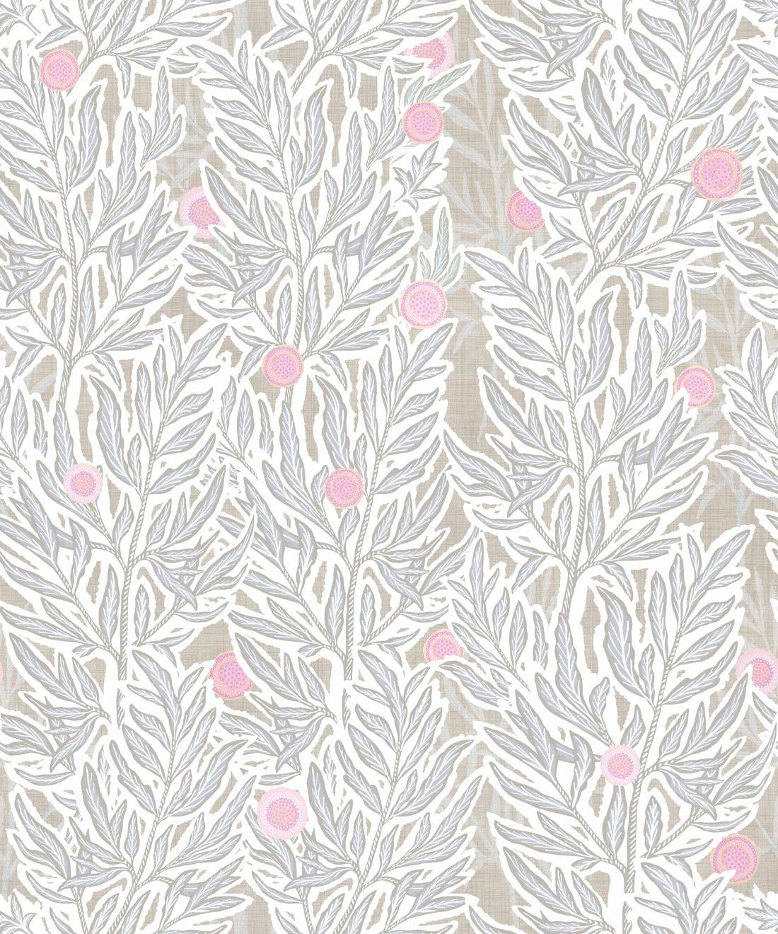 Linen Seagrass Wallpaper • La Semilla Casa • Washed Raya • Swatch